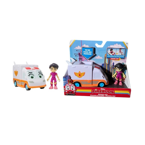Disney Junior FireBuds Violet And Axi Ambulance - Picture 3 of 7